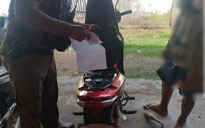 สภ.หนองวัวซอ ตรวจยึดอุปกรณ์ตกแต่งรถที่ก่อให้เกิดความเดือดร้อนรำคาญ