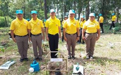 สภ.หนองวัวซอ ร่วมกิจกรรมจิตอาสาพัฒนา ปลูกต้นไม้เฉลิมพระเกียรติ เนื่องในวันนวมินทรมหาราช