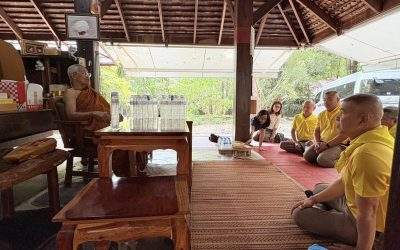 ชุดจิตอาสาออกเยี่ยมเจ้าอาวาสวัดป่าศรัทธาถวาย