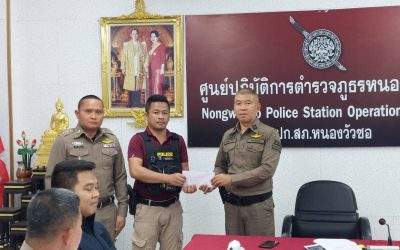 ร่วมประชุมประจำเดือน ม.ค.2568 และมอบรางวัลให้แก่เจ้าหน้าที่ตำรวจที่มีผลงานจับกุมยาเสพติด เพื่อเป็นขวัญและกำลังใจในการปฏิบัติหน้าที่