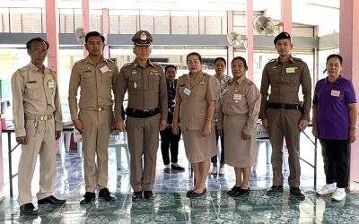 สภ.หนองวัวซอ ออกตรวจเยี่ยมหน่วยเลือกตั้ง ส.อบจ. ภายในเขตพื้นที่