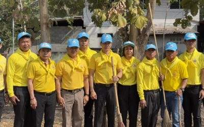 สภ.หนองวัวซอ ร่วมกิจกรรมจิตอาสาพัฒนา เนื่องในวันที่ระลึกพระบาทสมเด็จพระพุทธเลิศหล้านภาลัย
