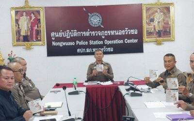 สภ.หนองวัวซอ แสดงเจตนารมณ์ไม่รับของขวัญ ของกำนัล No Gift Policy