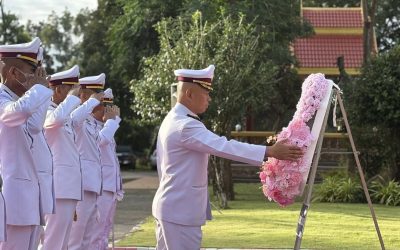 ร่วมพิธีวางพวงมาลาถวายราชสักการะเนื่องในวันคล้ายวันสวรรคตพระบาทสมเด็จ พระจุลจอมเกล้าเจ้าอยู่หัวรัชกาลที่๕ วันปิยมหาราช
