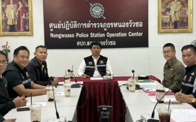 ประชุมการตรวจสอบและติดตามการบริหารงานตำรวจ ของสถานีตำรวจภูธรหนองวัวซอ ประจำเดือน มกราคม 2569