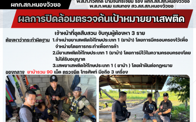 ชุดสืบสวนจับกุมผู้ต้องหา 3 ราย คดียาเสพติด