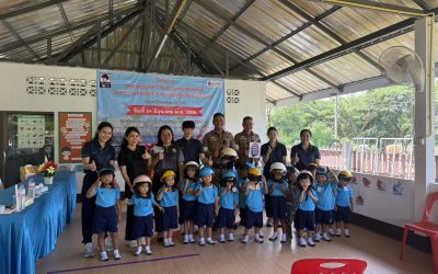 ห้ความรู้เกี่ยวกับกฎหมายจราจร ฯลฯ ตามโครงการรณรงค์การสร้างวัฒนธรรมความปลอดภัย ในการสวมหมวกนิรภัยฯ